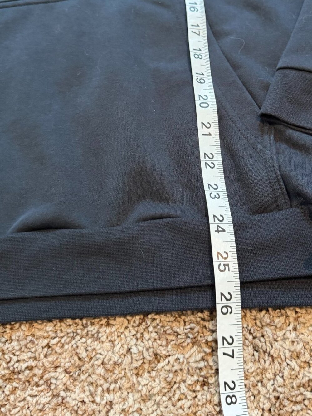 adidas Cowl Neck Hoodie Black Size M - Reflective 3-Stripe Athleisure - Picture 11 of 12